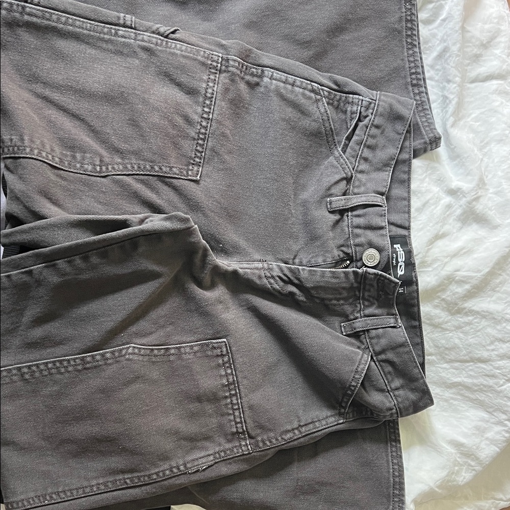 RSQ Charcoal Cargo Trousers
